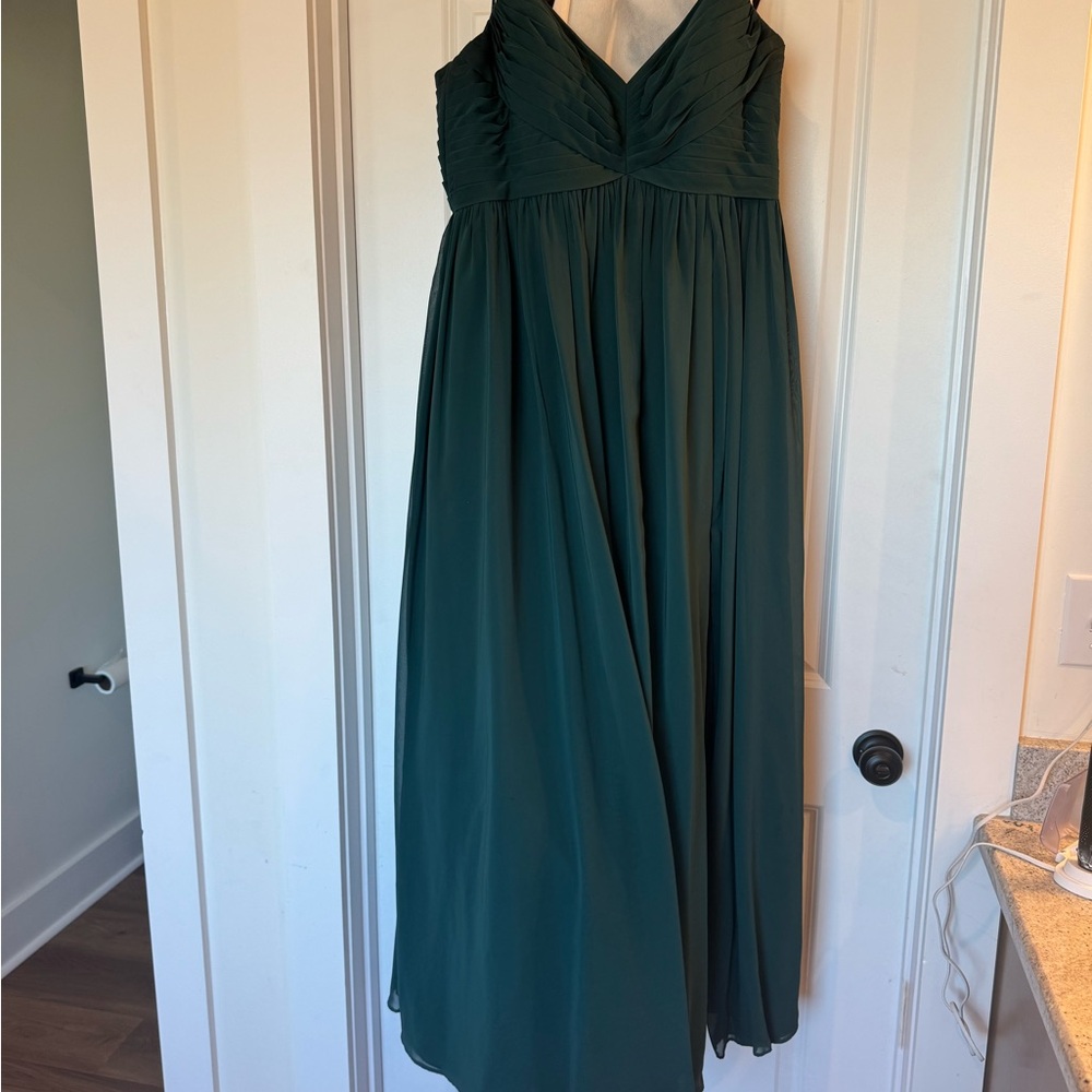 Azazie Dark Green Gown